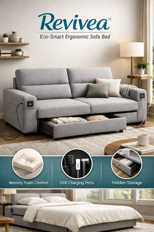 Revivea® Eco-Smart Ergonomic Sofa Bed