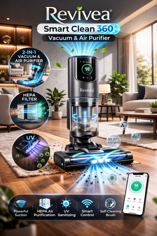 Revivea® Smart Clean 360 Vacuum and Air Purifier